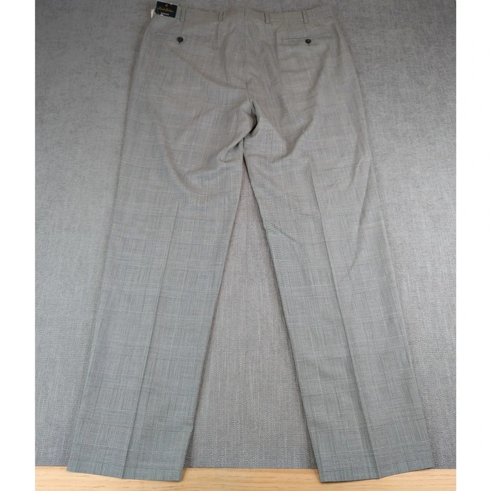 Brooks Brothers Pants Mens 40x34 Glen Plaid Madison Trousers Brookscool Wool NWT